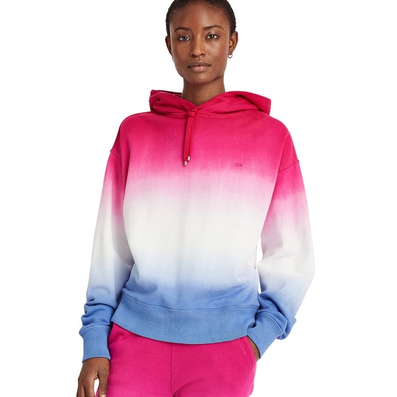 Ralph Lauren Dip Dye French Terry Hoodie M - Picture 2 of 10